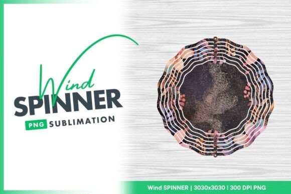 Download Floral Frame Dark Texture Wind Spinner - Dark texture Collection